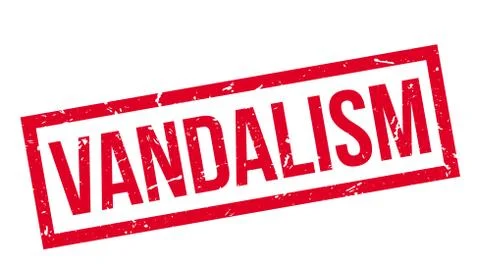 Vandalism rubber stamp Stock Illustration