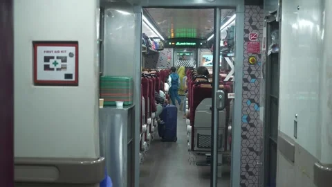 Vande Bharat superfast express train AC ... | Stock Video | Pond5
