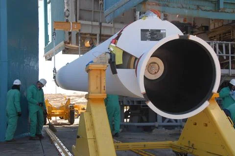 VANDENBERG AIR FORCE BASE, Calif. -- On Space Launch Complex 2 at Vandenbe... Stock Photos