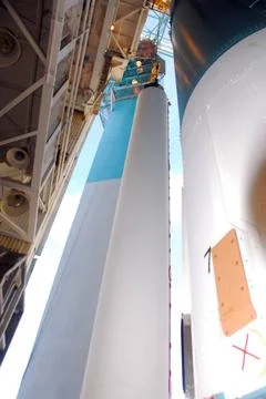 VANDENBERG AIR FORCE BASE, Calif. - At Space Launch Complex 2 at Vandenber... Stock Photos
