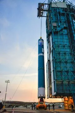 VANDENBERG AIR FORCE BASE, Calif. The United Launch Alliance Delta II rock... Stock Photos