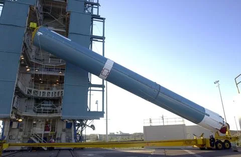 VANDENBERG AIR FORCE BASE, CALIF. - On Space Launch Complex 2 at Vandenberg Air Stock Photos