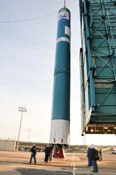 VANDENBERG AIR FORCE BASE, Calif.  The United Launch Alliance Delta II rock.. Stock Photos