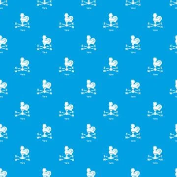 Vane pattern seamless blue Illustrazione stock