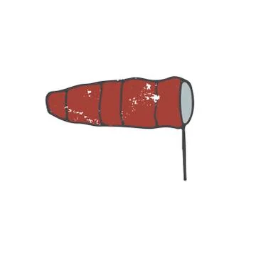 Vane red clip art vector drawing illustration color texture flag geometric el Stock Illustration