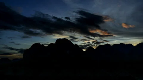 Vang Vieng sunset Stock Footage 40656181