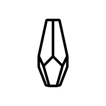 Vanguard flower vase icon vector outline illustration Illustration