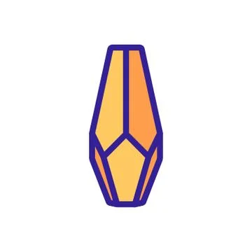 Vanguard flower vase icon vector outline illustration Illustration