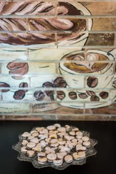 Vanilice, Serbian bite-sized small Vanilla cookies Stock Photos