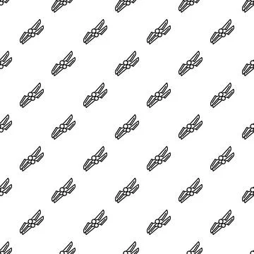 Vanilla bean pods seamless pattern vector illustration Stock Illustration