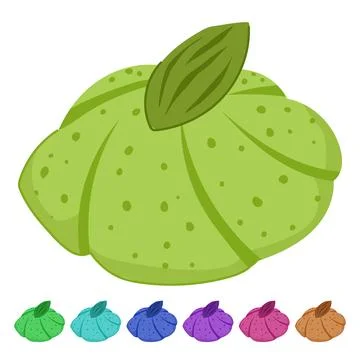 Vanilla biscuit cookie vector cartoon graphic Stock Illustration