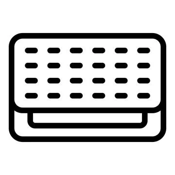 Vanilla biscuit icon outline vector. Cookie snack 스톡 일러스트