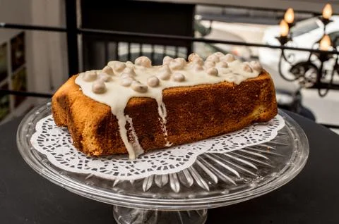 Vanilla Cake Stock Photos