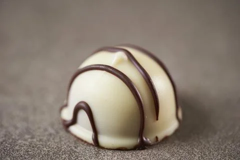 Vanilla chocolate on a gray background Foto stock