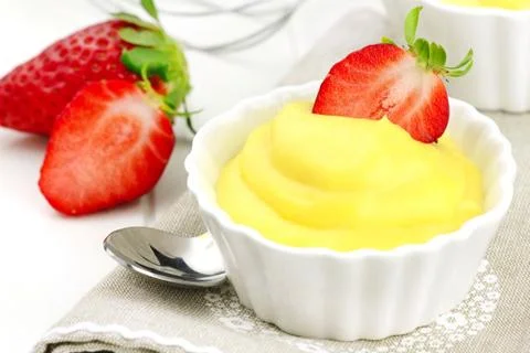 Vanilla cream Stock Photos