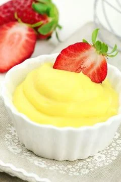 Vanilla cream Stock Photos