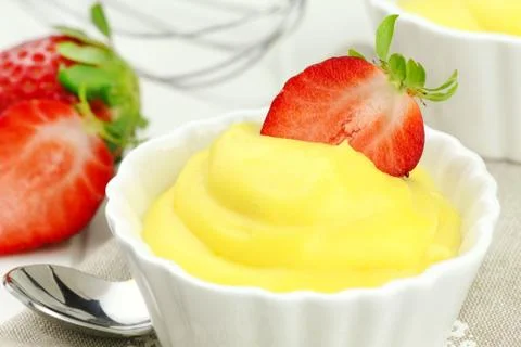 Vanilla cream Stock Photos