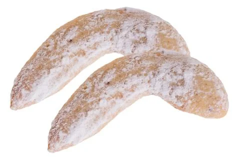 Vanilla crescents Stock Photos