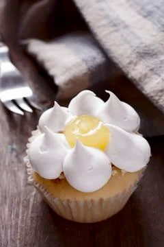 Vanilla cupcakes Stock Photos