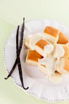 Vanilla dumplings. Stock Photos