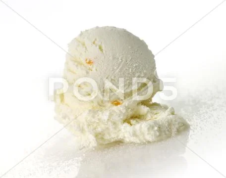 Vanilla ice cream Stock Photos