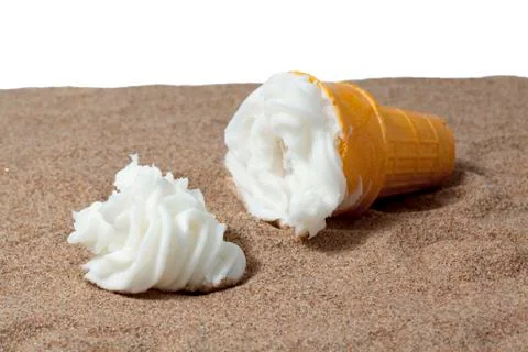 Vanilla ice cream Stock Photos