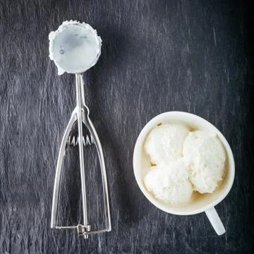 Vanilla Ice Cream Stock Photos