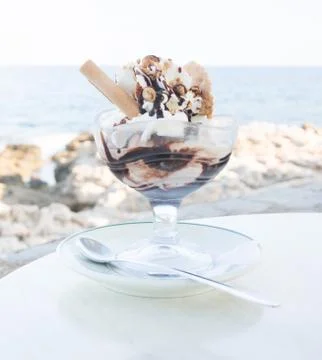 Vanilla icecream Stock Photos