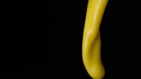 Vanilla milkshake pouring over flat background Stock Footage 149063116