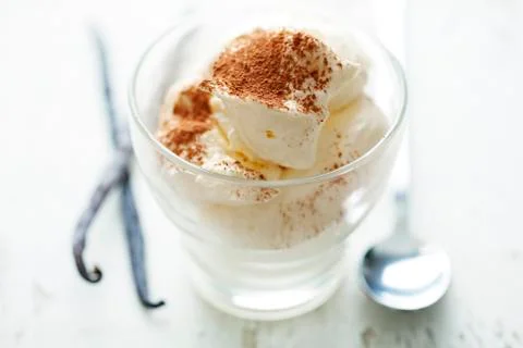 Vanilla mousse Stock-Fotos