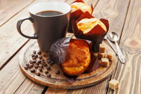 Vanilla muffins Stock Photos