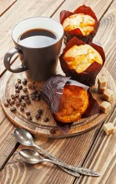 Vanilla muffins 写真素材