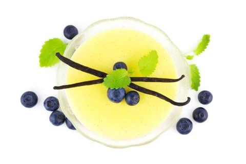 Vanilla pudding Stock Photos