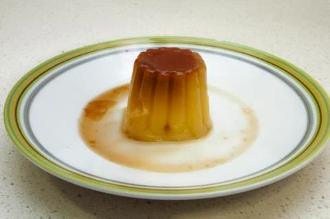 Vanilla pudding Stock Photos