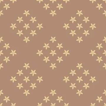 Vanilla seamless pattern background. Stock Illustration