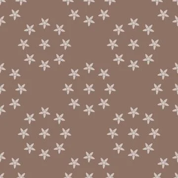 Vanilla seamless pattern background. Stock Illustration