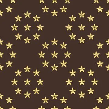 Vanilla seamless pattern background. Stock Illustration