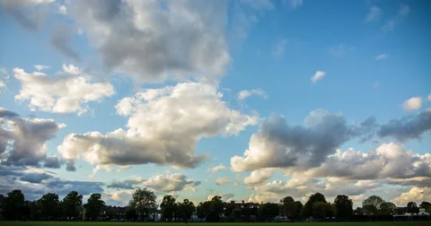 Vanilla Sky Cloudscape 4K Stock Footage 38034352