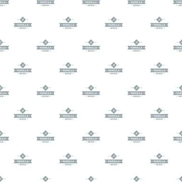 Vanilla spice pattern seamless Stock Illustration