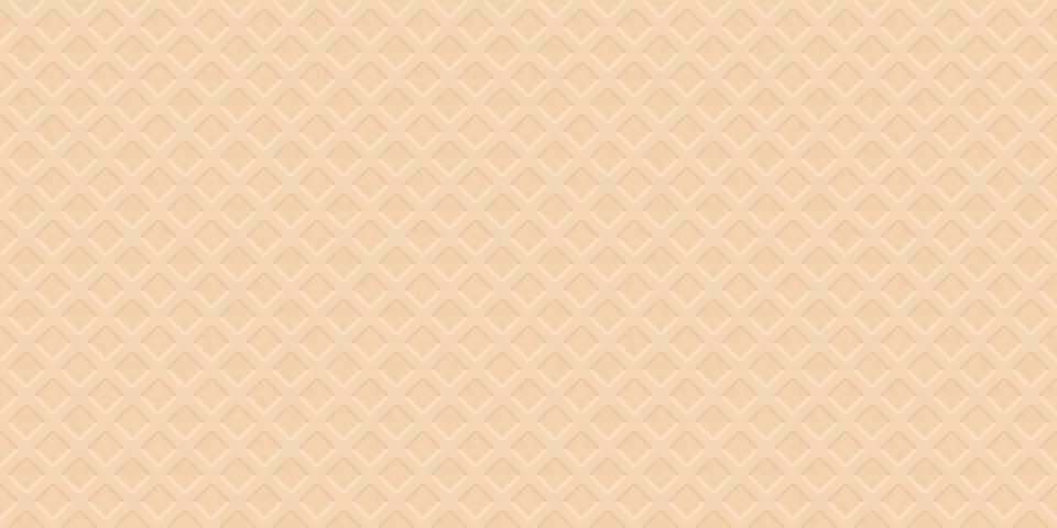 Vanilla wafer 3D seamless pattern graphic illustration. Ice cream cone text.. Stock Illustration