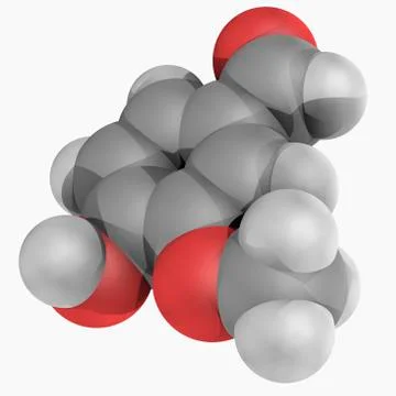 Vanillin molecule Stock Illustration
