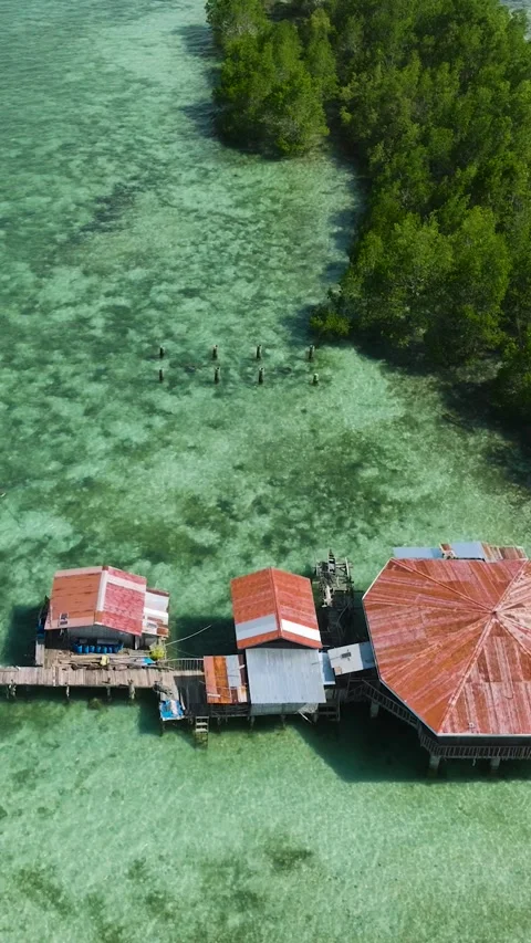 Vanishing Island in Davao, Philippines. Stock Footage 265498947