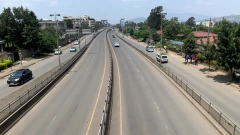 Vanishing point road in addis ababa, can be used for vfx, visual effect, Stock Footage 158520352