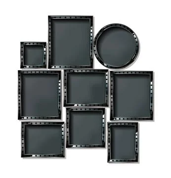 Vanity LED lighted mirrors. Ilustración de archivo