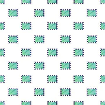 Vanity mirror bulbs seamless repeating pattern background Stock Illustration