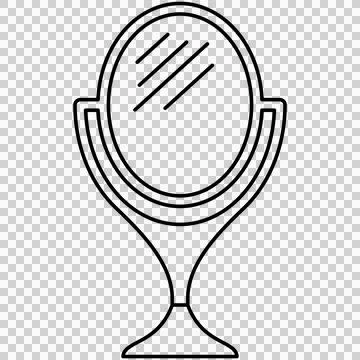Vanity mirror Stock Illustration