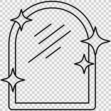 Vanity mirror Stock Illustration
