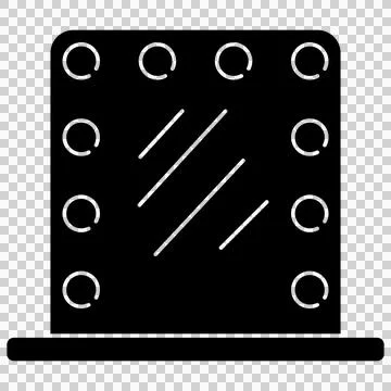 Vanity mirror Stock Illustration