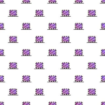 Vanity mirror pattern with purple lights for makeup Stock Illustration