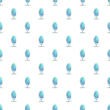 Vanity mirror reflection beauty makeup seamless pattern Stock Illustration